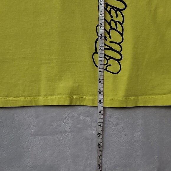 No Boundaries Mens 3X Large Tshirt Neon Yellow Oversized Airbrush Street Art Y2K - Picture 9 of 12